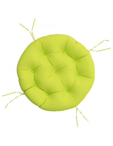 Cuscino Rotondo Verde Chiaro Ø 60x11 cm in Tessuto Oxford