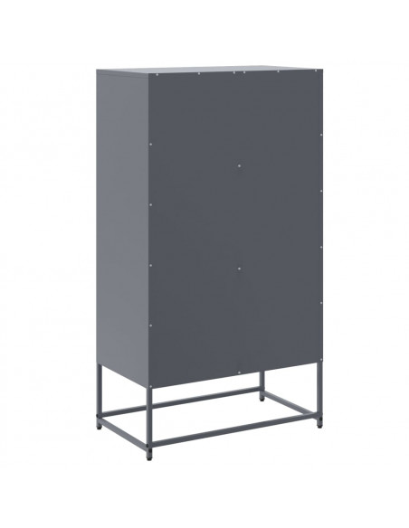 Credenza Antracite 68,5x38,5x123,5 cm in Acciaio