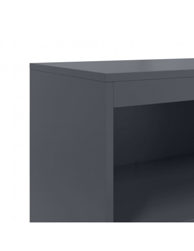 Credenza Antracite 68,5x38,5x123,5 cm in Acciaio