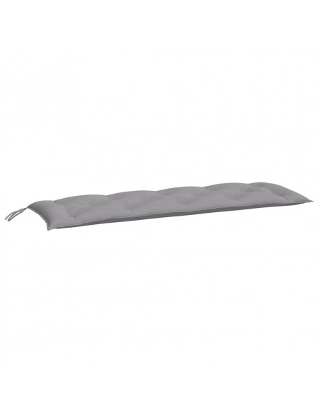Cuscino per Panca Grigio 150x50x7 cm in Tessuto Oxford