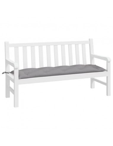 Cuscino per Panca Grigio 150x50x7 cm in Tessuto Oxford