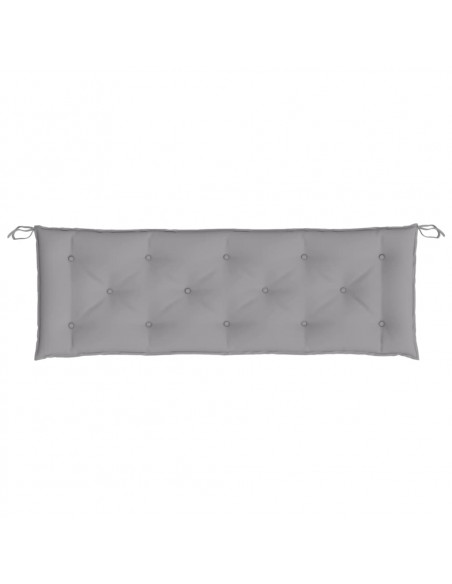 Cuscino per Panca Grigio 150x50x7 cm in Tessuto Oxford