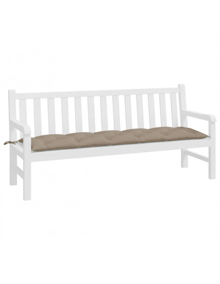 Cuscino per Panca Tortora 180x50x7 cm in Tessuto Oxford