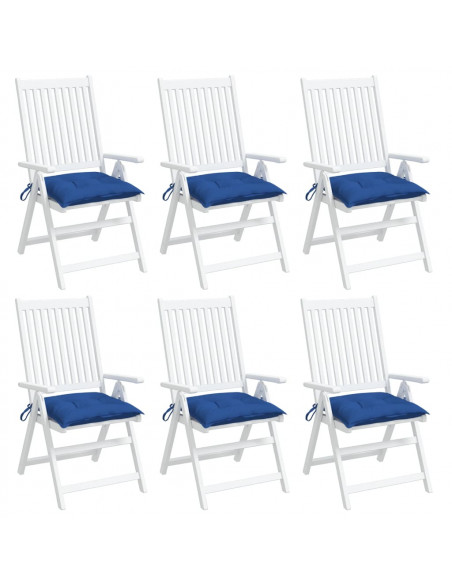Cuscini per Pallet 6 pz Blu 50x50x7 cm Tessuto Oxford