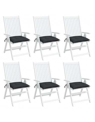 Cuscini per Pallet 6 pz Neri 50x50x7 cm Tessuto Oxford