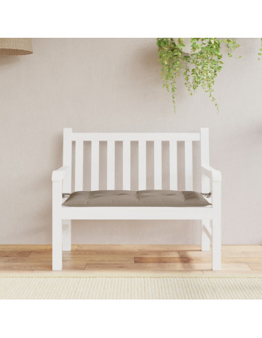 Cuscino per Panca Tortora 100x50x7 cm in Tessuto Oxford