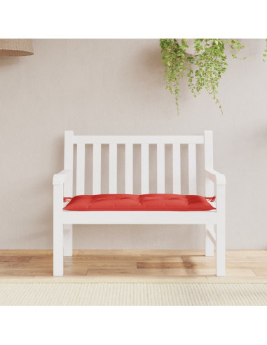 Cuscino per Panca Rosso 100x50x7 cm in Tessuto Oxford