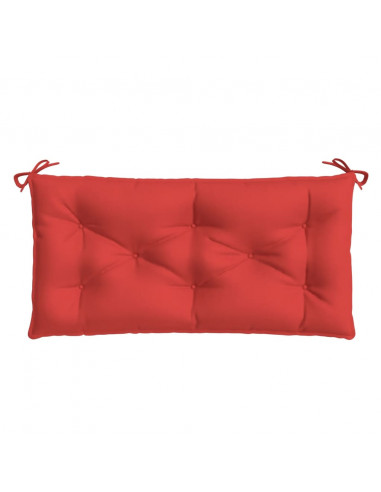 Cuscino per Panca Rosso 100x50x7 cm in Tessuto Oxford