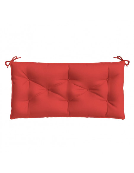 Cuscino per Panca Rosso 100x50x7 cm in Tessuto Oxford