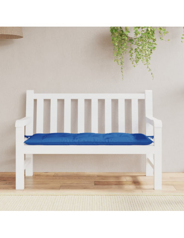 Cuscino per Panca Blu 120x50x7 cm in Tessuto Oxford