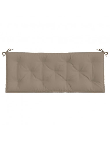 Cuscino per Panca Tortora 120x50x7 cm in Tessuto Oxford