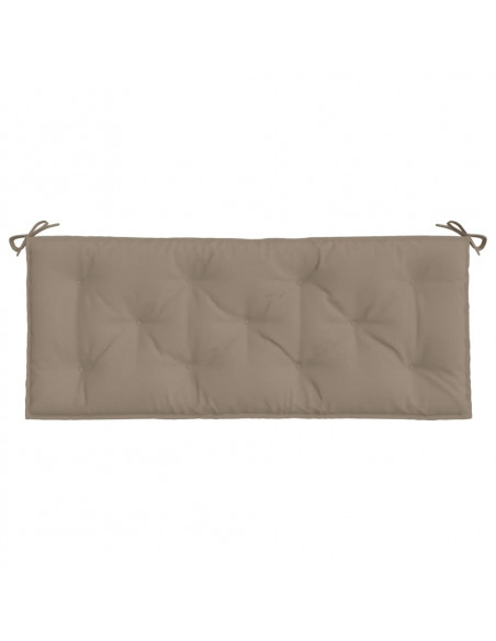 Cuscino per Panca Tortora 120x50x7 cm in Tessuto Oxford
