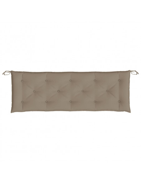 Cuscino per Panca Tortora 150x50x3 cm in Tessuto Oxford