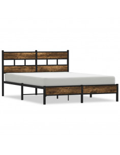 Giroletto senza Materasso con Testiera Rovere Sonoma 137x190 cm 2