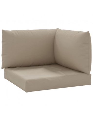 Cuscini per Pallet 3 pz Tortora in Tessuto Oxford