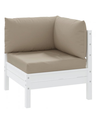 Cuscini per Pallet 3 pz Tortora in Tessuto Oxford