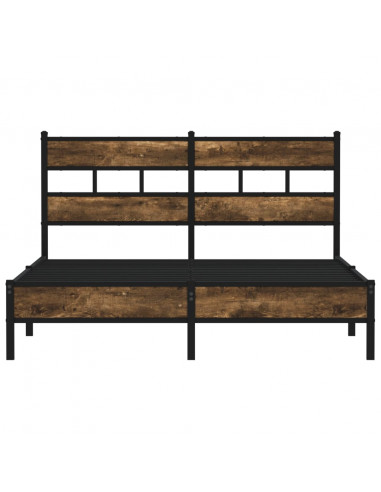 Giroletto senza Materasso con Testiera Rovere Sonoma 137x190 cm