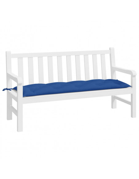Cuscino per Panca Giardino Blu Reale 150x50x7 cm Tessuto Oxford