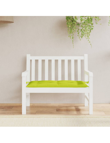 Cuscino per Panca Verde Brillante 100x50x7 cm in Tessuto Oxford