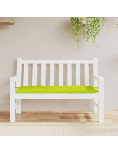 Cuscino per Panca Verde Brillante 120x50x7 cm in Tessuto Oxford