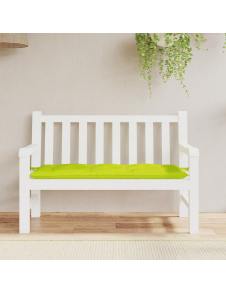 Cuscino per Panca Verde Brillante 120x50x7 cm in Tessuto Oxford