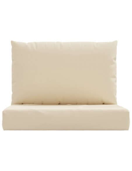 Cuscini per Pallet 2 pz Beige in Tessuto Oxford