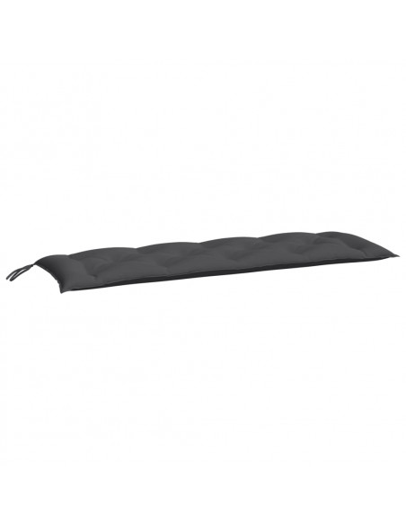 Cuscino per Panca Antracite 150x50x7 cm in Tessuto Oxford