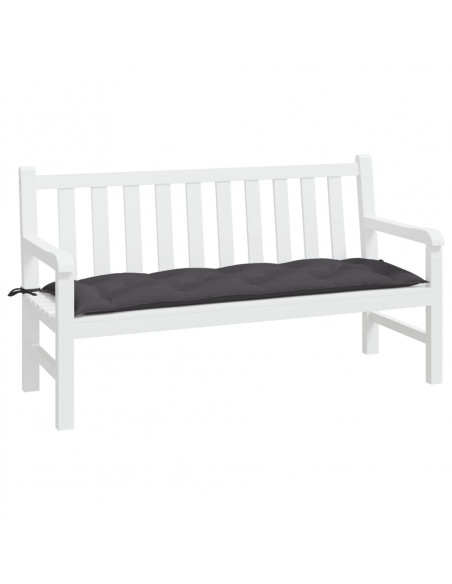Cuscino per Panca Antracite 150x50x7 cm in Tessuto Oxford