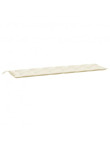 Cuscino per Panca Giardino Crema 200x50x7 cm in Tessuto Oxford