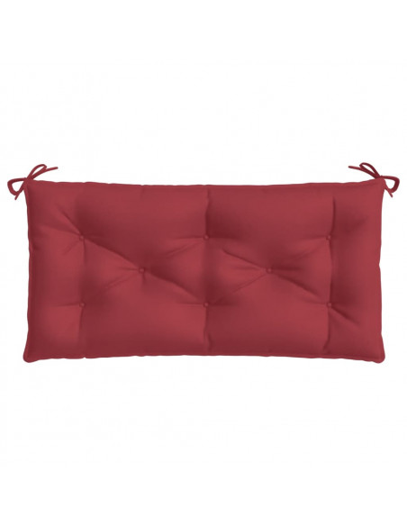 Cuscino per Panca Rosso Vino 100x50x7 cm in Tessuto Oxford
