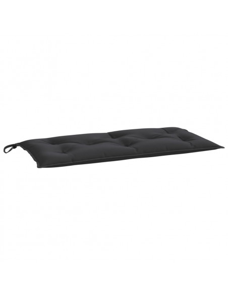 Cuscino per Panca Nero 100x50x7 cm in Tessuto Oxford