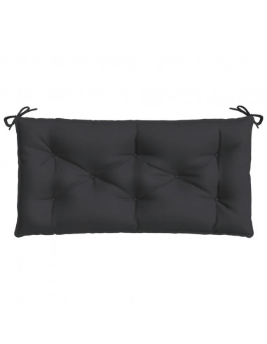 Cuscino per Panca Nero 100x50x7 cm in Tessuto Oxford