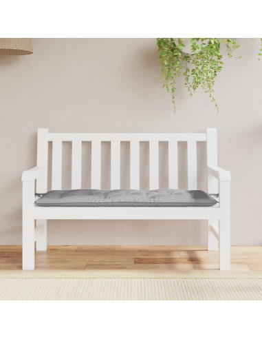 Cuscino per Panca Grigio 120x50x7 cm in Tessuto Oxford