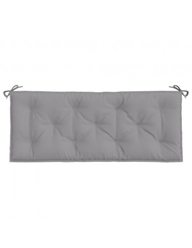 Cuscino per Panca Grigio 120x50x7 cm in Tessuto Oxford