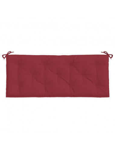 Cuscino per Panca Rosso Vino 120x50x7 cm in Tessuto Oxford