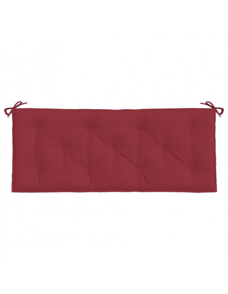 Cuscino per Panca Rosso Vino 120x50x7 cm in Tessuto Oxford