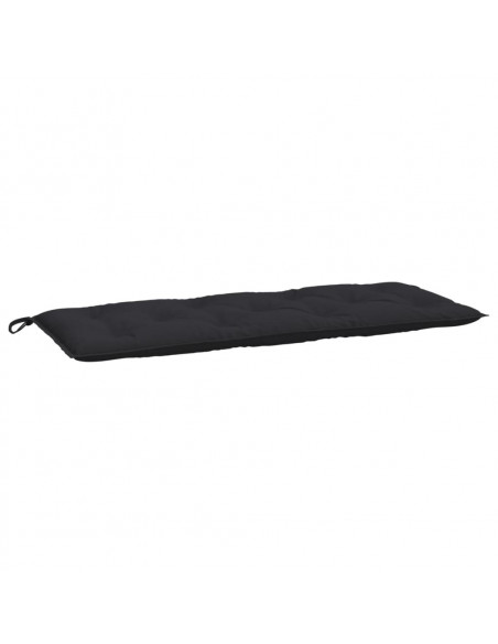 Cuscino per Panca Nero 120x50x7 cm in Tessuto Oxford