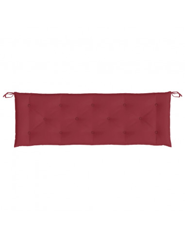 Cuscino per Panca Rosso Vino 150x50x7 cm in Tessuto Oxford