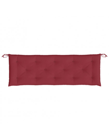 Cuscino per Panca Rosso Vino 150x50x7 cm in Tessuto Oxford