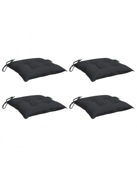 Cuscini per Pallet 4 pz Neri 50x50x7 cm Tessuto Oxford