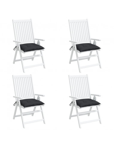 Cuscini per Pallet 4 pz Neri 50x50x7 cm Tessuto Oxford