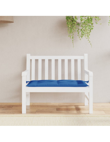 Cuscino per Panca Blu 100x50x7 cm in Tessuto Oxford