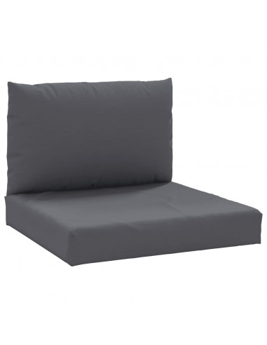 Cuscini per Pallet 2 pz Antracite in Tessuto Oxford