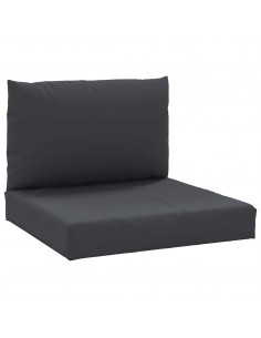 Cuscini per Pallet 2 pz Neri in Tessuto Oxford 2