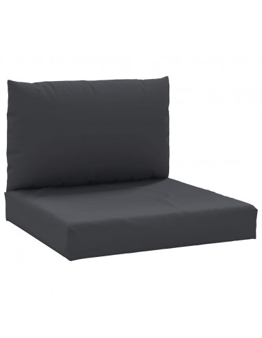 Cuscini per Pallet 2 pz Neri in Tessuto Oxford