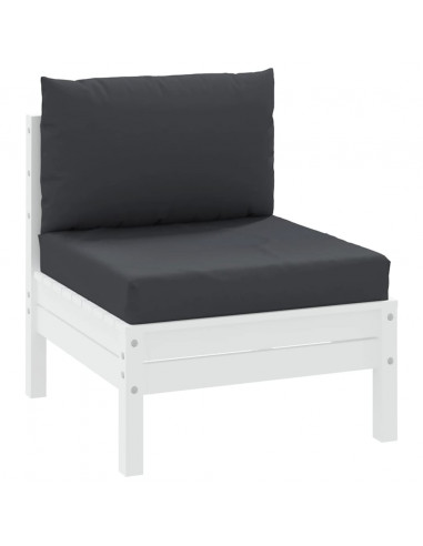 Cuscini per Pallet 2 pz Neri in Tessuto Oxford