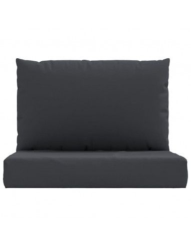 Cuscini per Pallet 2 pz Neri in Tessuto Oxford