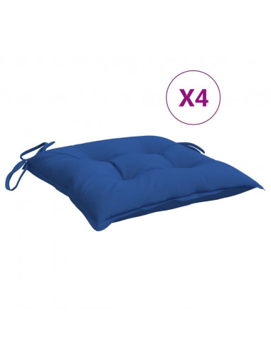 Cuscini per Pallet 4 pz Blu 50x50x7 cm Tessuto Oxford