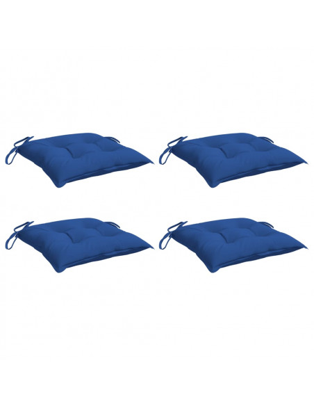 Cuscini per Pallet 4 pz Blu 50x50x7 cm Tessuto Oxford