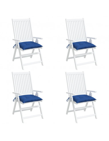 Cuscini per Pallet 4 pz Blu 50x50x7 cm Tessuto Oxford